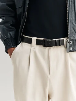 Black Formal Leather Belt