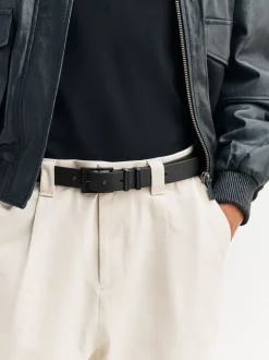 Black Formal Leather Belt