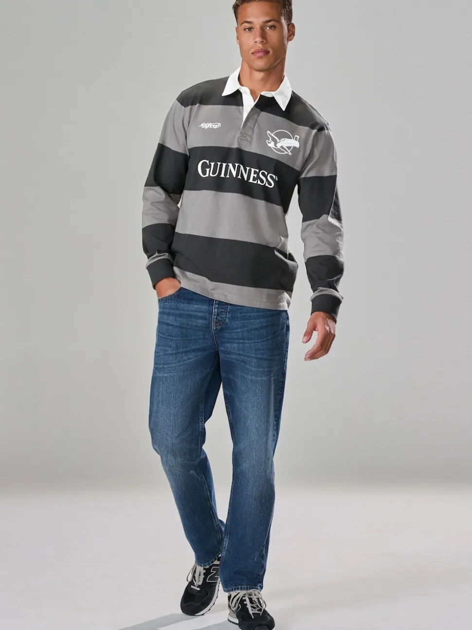 Black Guinness Rugby Shirt