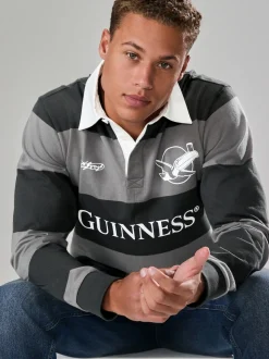 Black Guinness Rugby Shirt