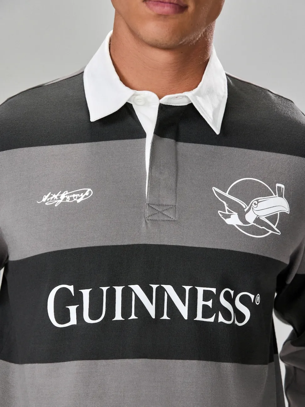 Black Guinness Rugby Shirt