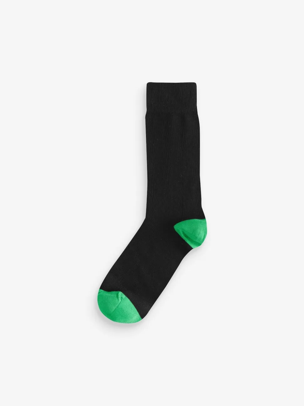 Black Heel Toe 7 Pack Cotton Rich Socks