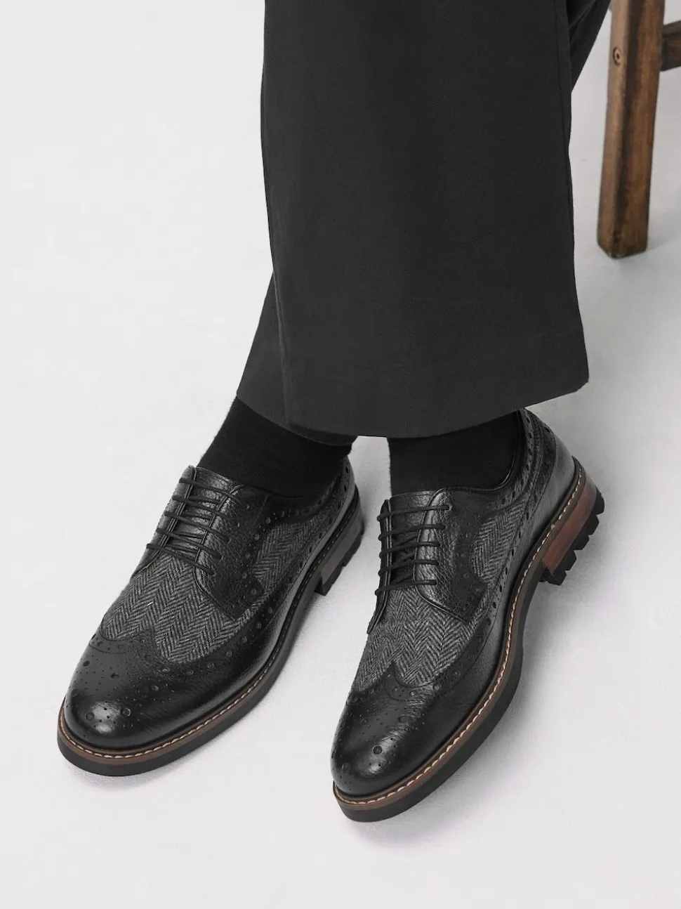 Black Heritage Brogue Shoes
