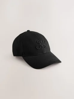 Black High Build Embroidery Cap