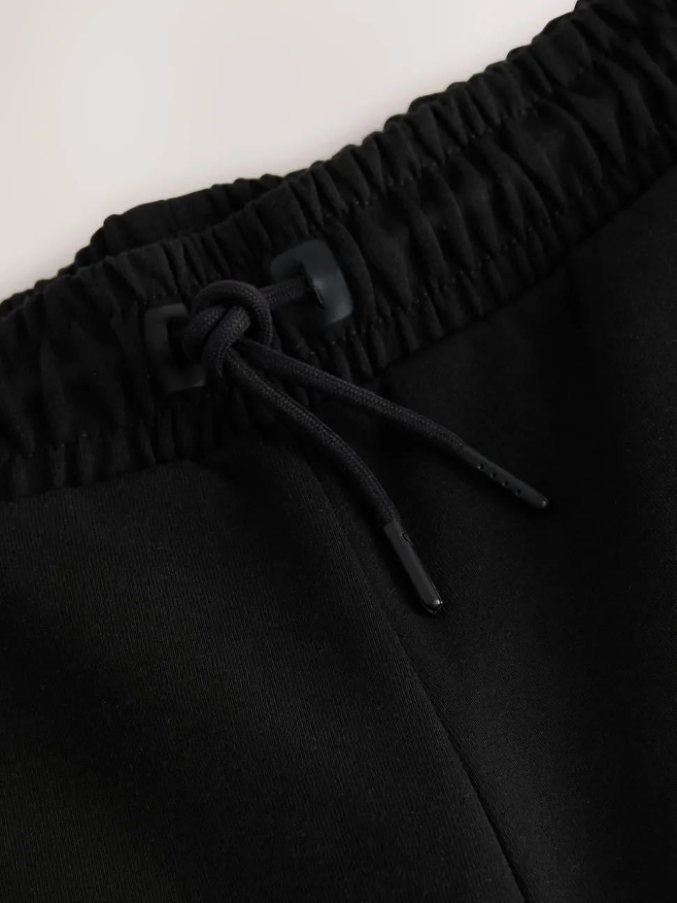 Black Interlock Soft Touch Cuffed Joggers