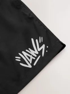 Black Jaws License Printed Swim Shorts