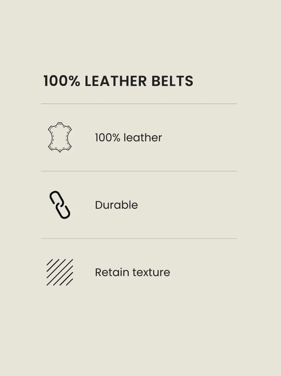 Black Leather Belt