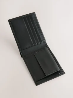 Black Leather Bifold Wallet