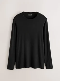 Black Lightweight Thermogen Long Sleeve T-Shirts 2 Pack
