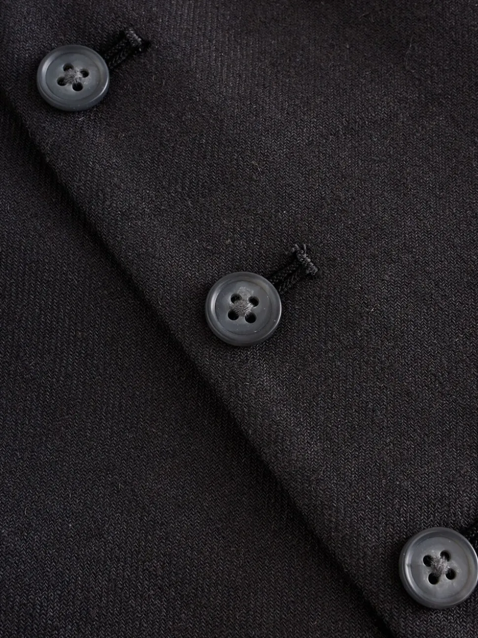 Black Linen Suit Waistcoat