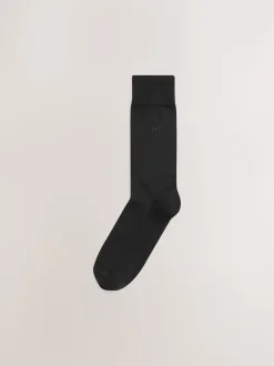 Black Logo 10 Pack Embroidered Lasting Fresh Socks