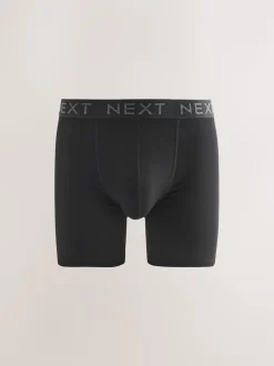 Black Long Leg Trunk Boxers