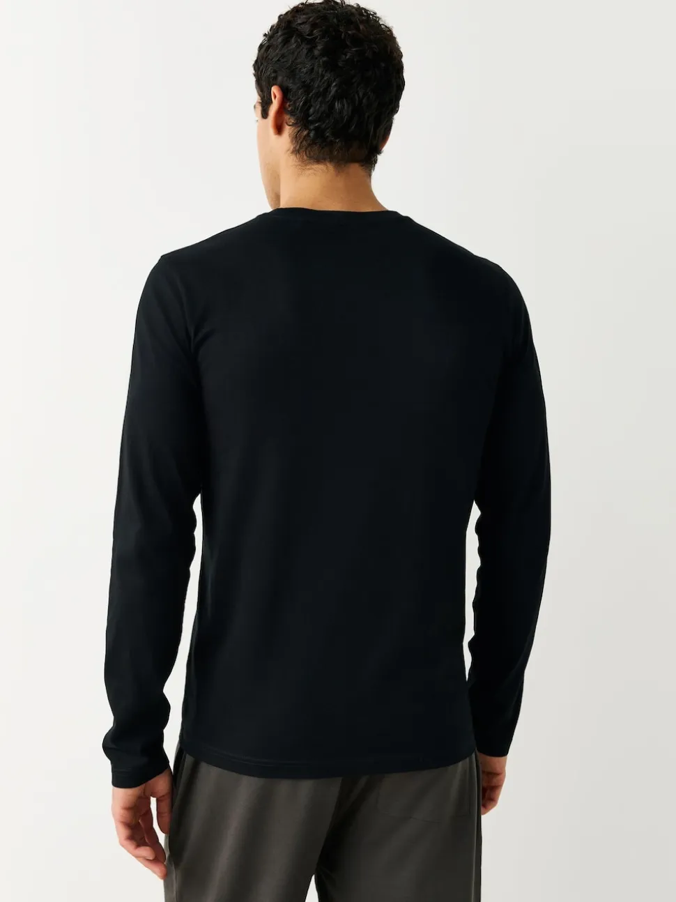 Black Long Sleeve Layering T-Shirts 5 Pack
