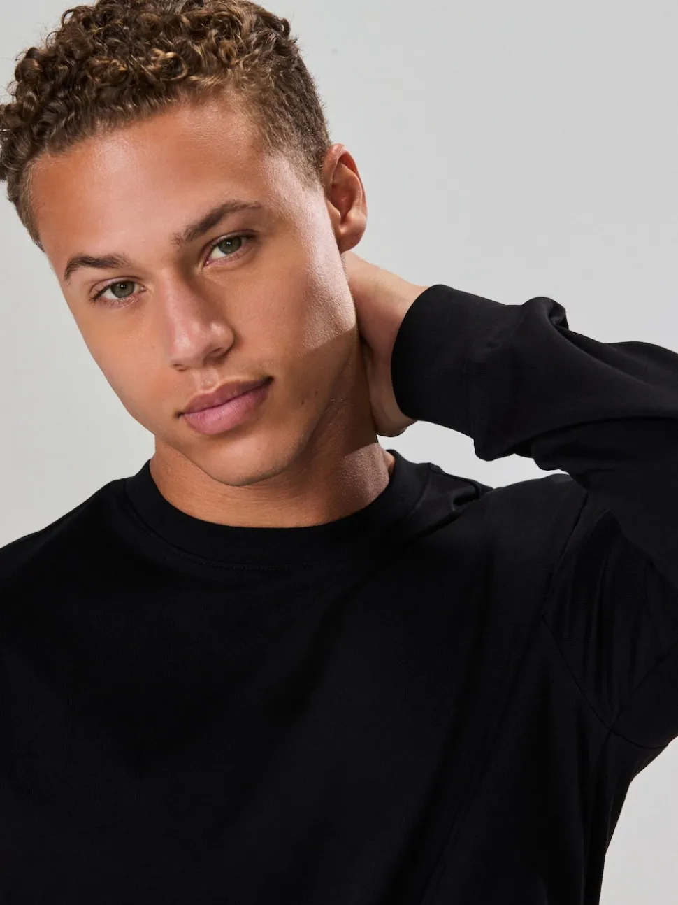 Black Long Sleeve Relaxed Fit Heavyweight T-Shirt