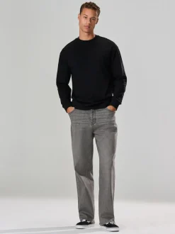 Black Long Sleeve Relaxed Fit Heavyweight T-Shirt