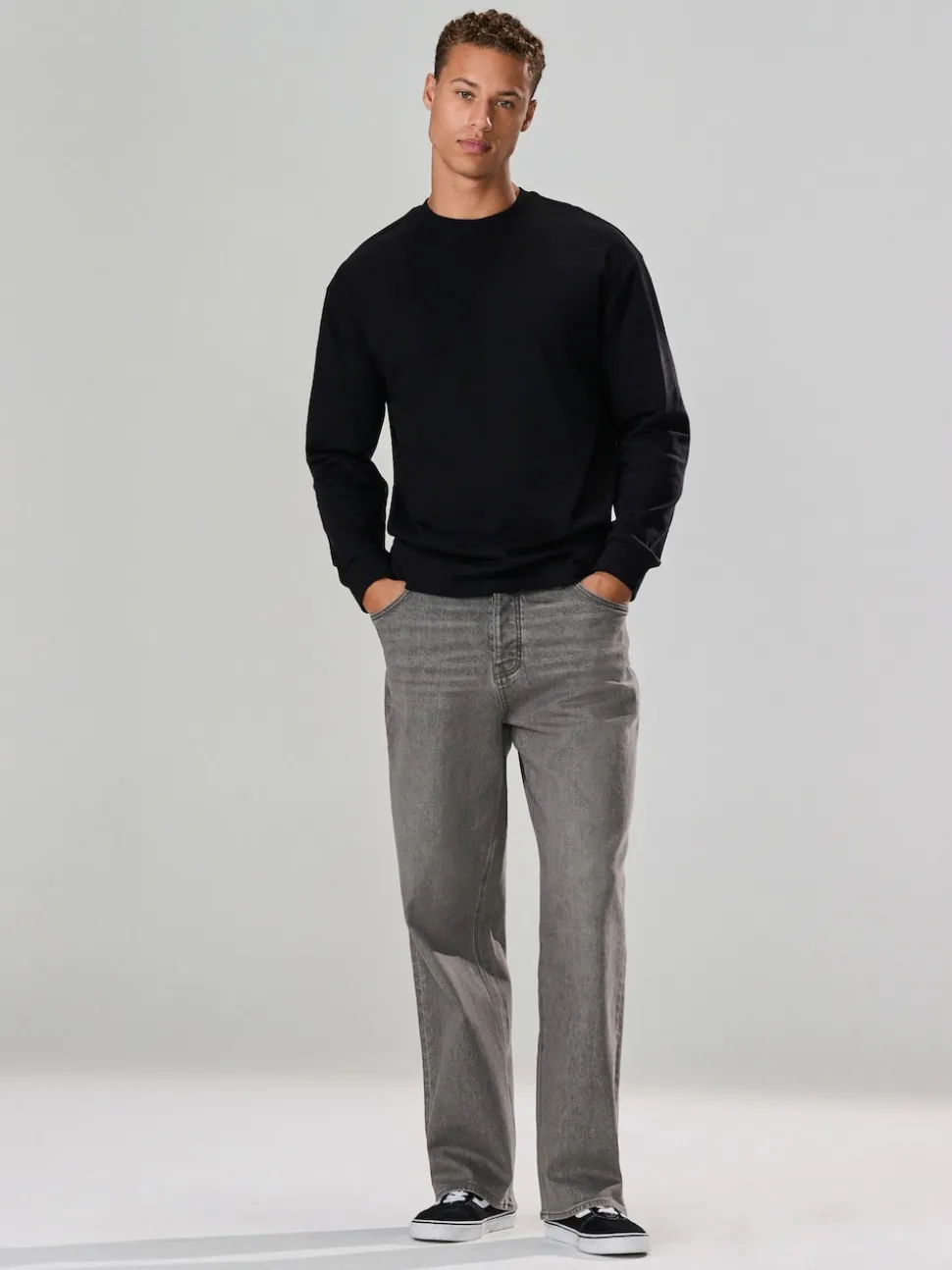 Black Long Sleeve Relaxed Fit Heavyweight T-Shirt