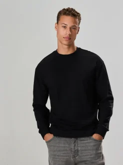 Black Long Sleeve Relaxed Fit Heavyweight T-Shirt