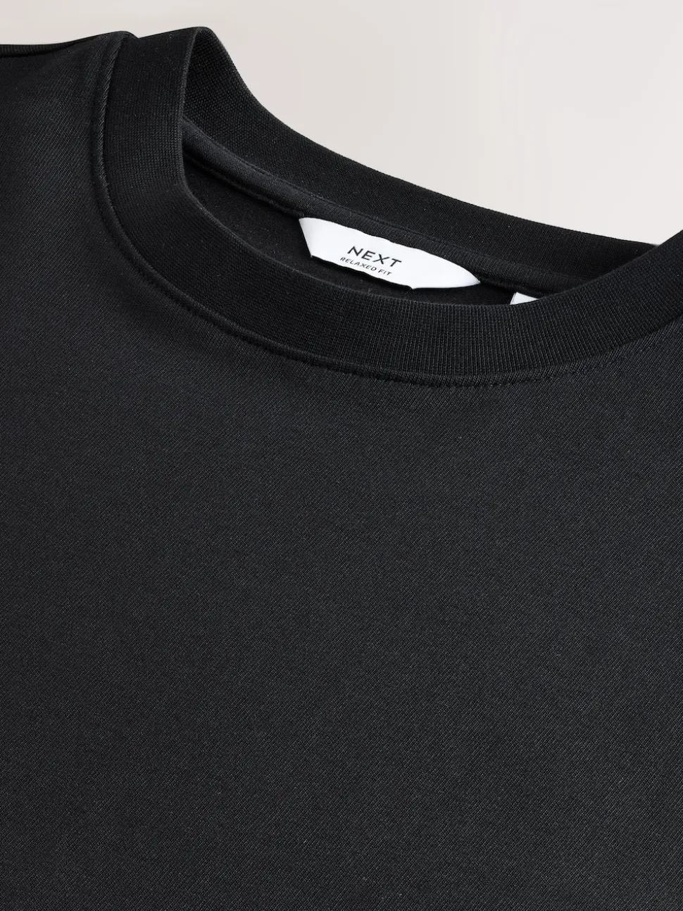 Black Long Sleeve Relaxed Fit Heavyweight T-Shirt