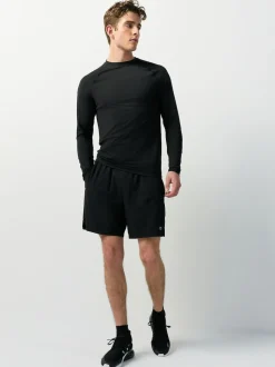 Black Long Sleeve Tee Active Thermal Base Layer