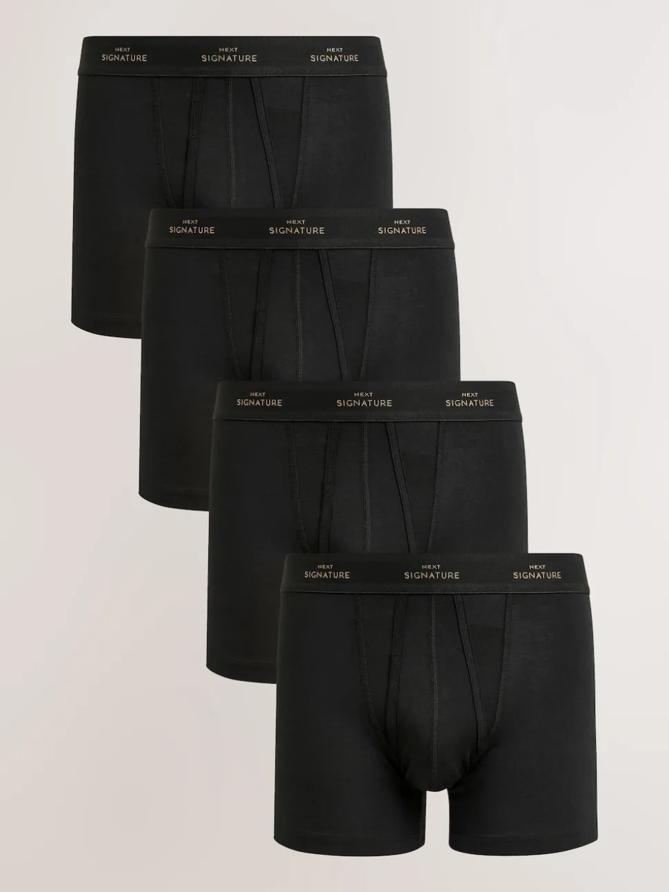 Black Metallic 4 pack Signature A-Fronts Boxers
