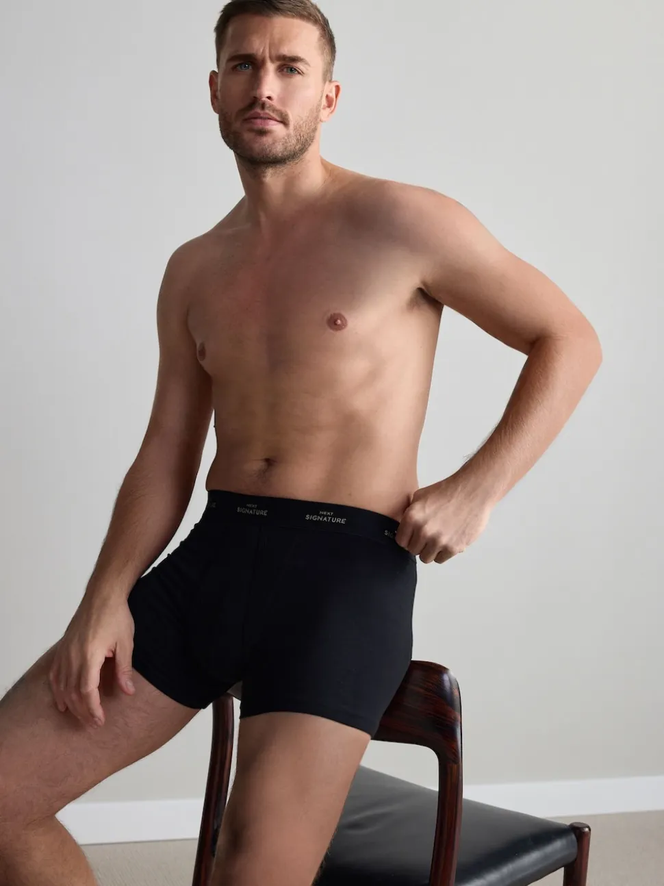 Black Metallic 4 pack Signature A-Fronts Boxers