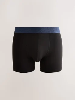 Black Metallic Red/Green Waistband Modal Blend Signature Comfort Soft Trunks