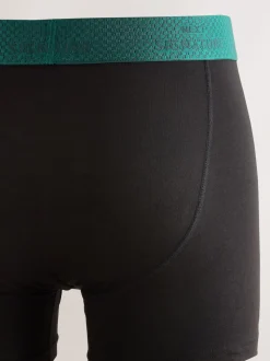 Black Metallic Red/Green Waistband Modal Blend Signature Comfort Soft Trunks