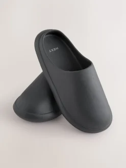 Black Moulded Mules