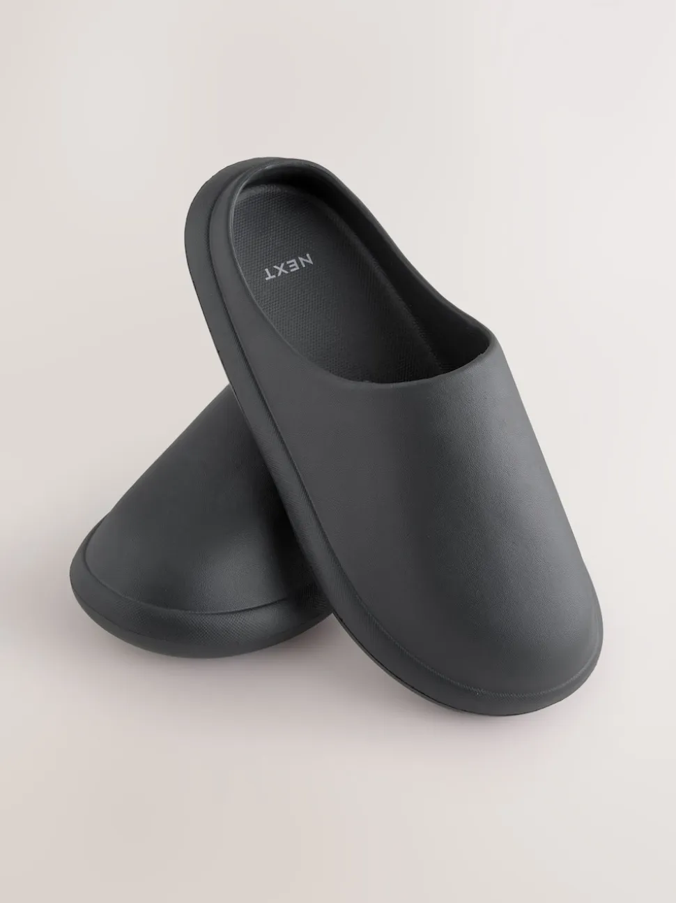 Black Moulded Mules