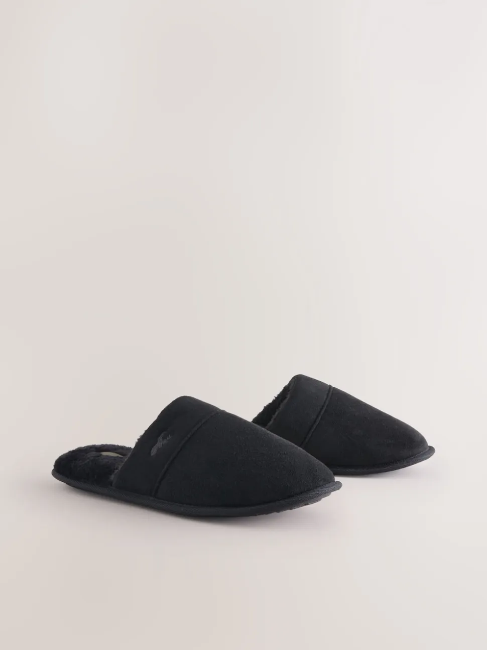 Black Mule Slippers