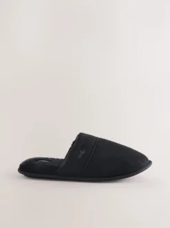 Black Mule Slippers