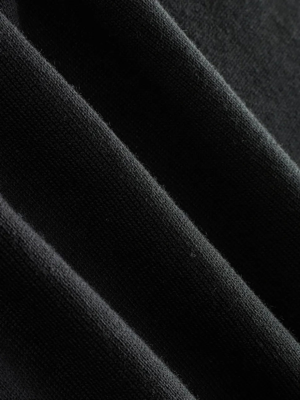 Black Muscle Fit Cotton Rich Short Sleeve Knit Polo Shirt
