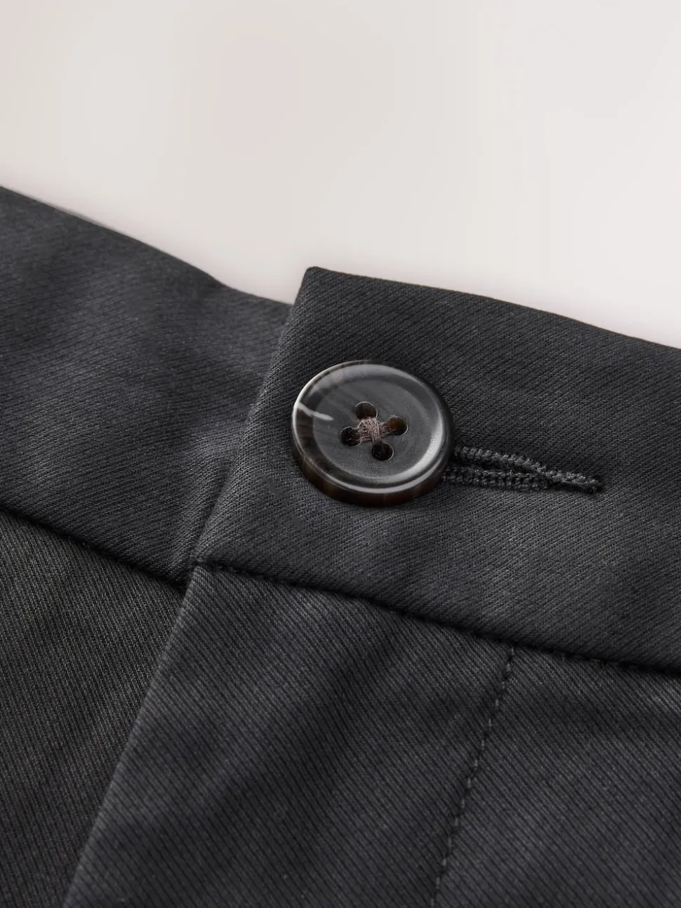 Black Muscle Fit N.Premium Smart Cotton TENCEL™ Lyocell Blend Chinos With Comfort Waistband