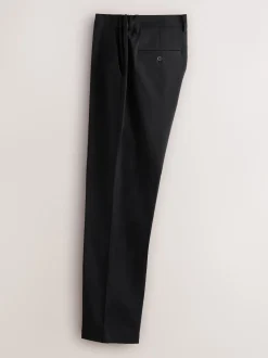 Black Muscle Fit N.Premium Smart Cotton TENCEL™ Lyocell Blend Chinos With Comfort Waistband
