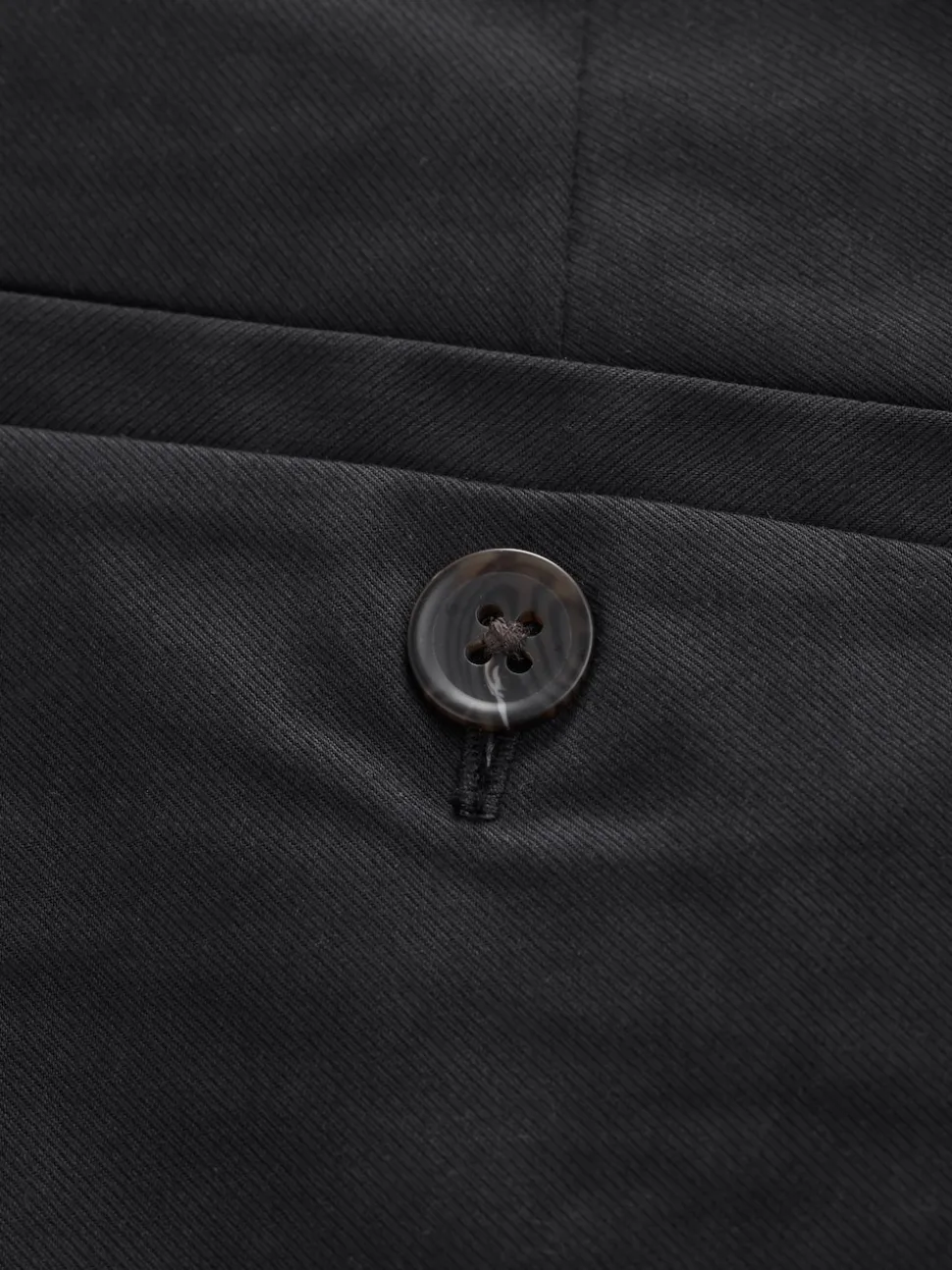 Black Muscle Fit N.Premium Smart Cotton TENCEL™ Lyocell Blend Chinos With Comfort Waistband