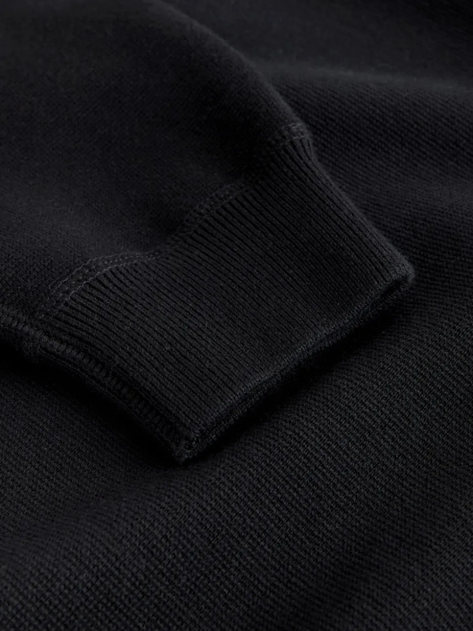 Black N. Premium Cotton Rich Relaxed Fit Mid Weight Knitted Sweatshirt
