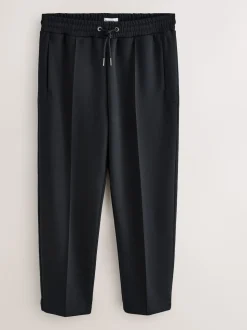Black N. Premium Soft Touch Scuba Slim Fit Open Joggers