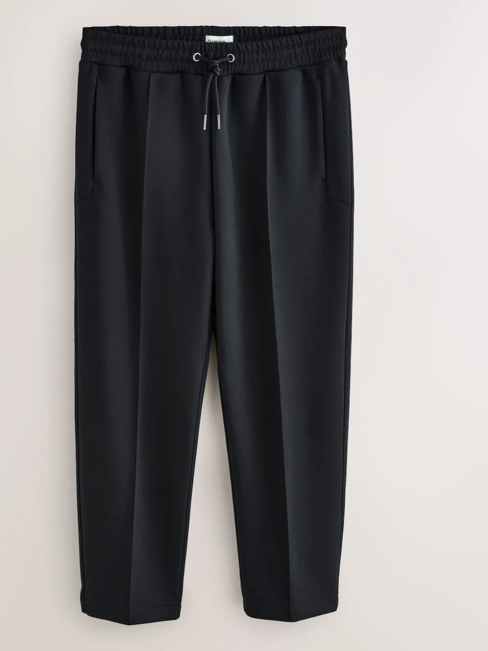 Black N. Premium Soft Touch Scuba Slim Fit Open Joggers