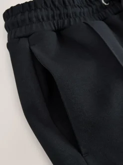 Black N. Premium Soft Touch Scuba Slim Fit Open Joggers