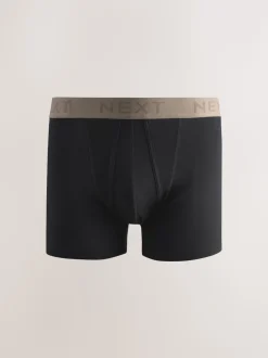 Black Neutral Waistband A-Front Boxers 10 Pack