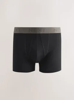 Black Neutral Waistband A-Front Boxers 10 Pack