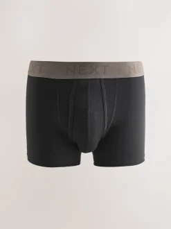 Black Neutral Waistbands A-Front Boxers 10 Pack