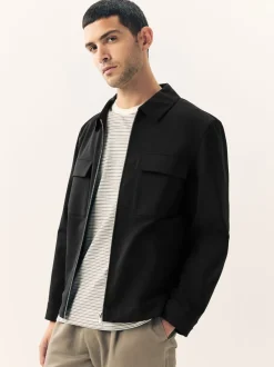 Black N.Premium Smart Technical Jacket With Stretch