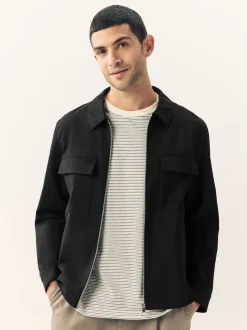 Black N.Premium Smart Technical Jacket With Stretch