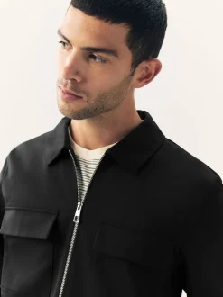 Black N.Premium Smart Technical Jacket With Stretch