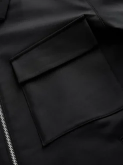 Black N.Premium Smart Technical Jacket With Stretch