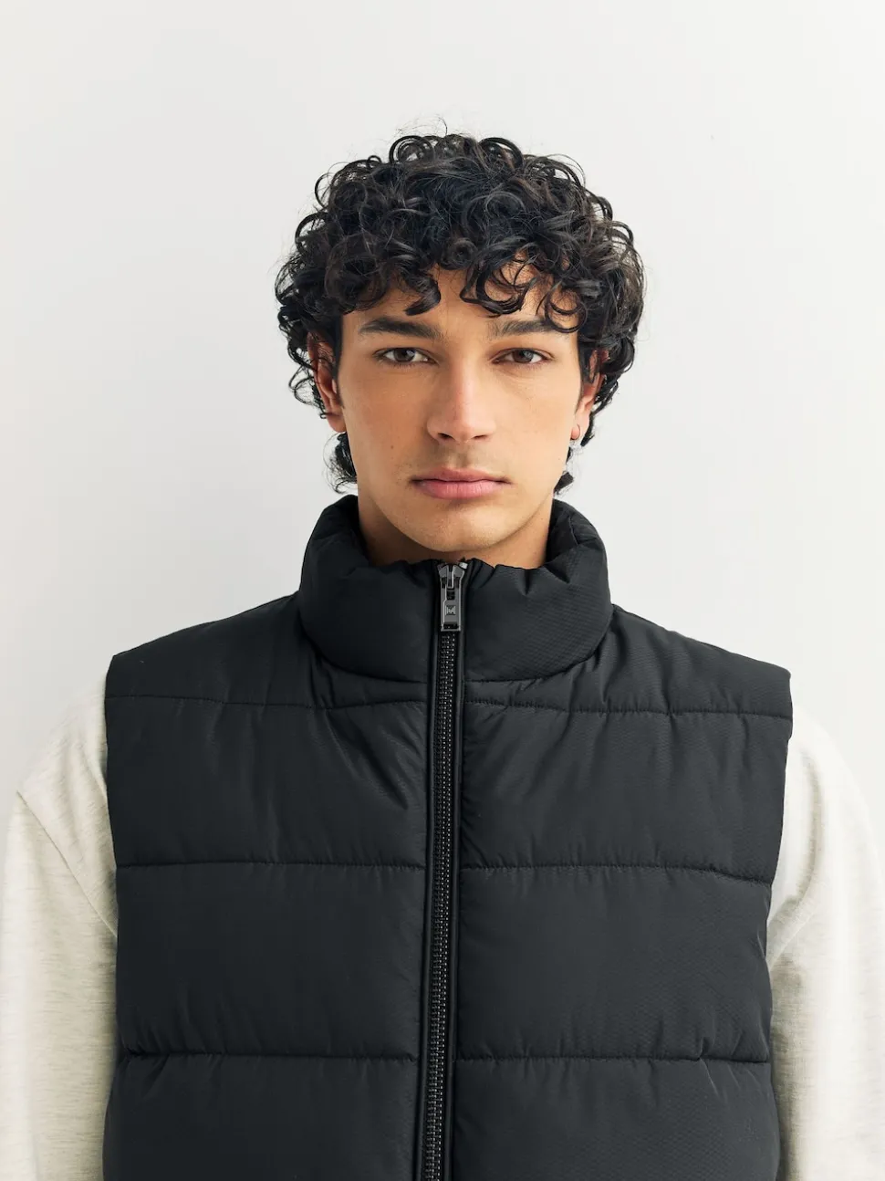Black N.Premium Textured Premium Parka Jacket