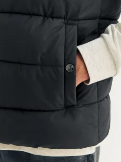 Black N.Premium Textured Premium Parka Jacket