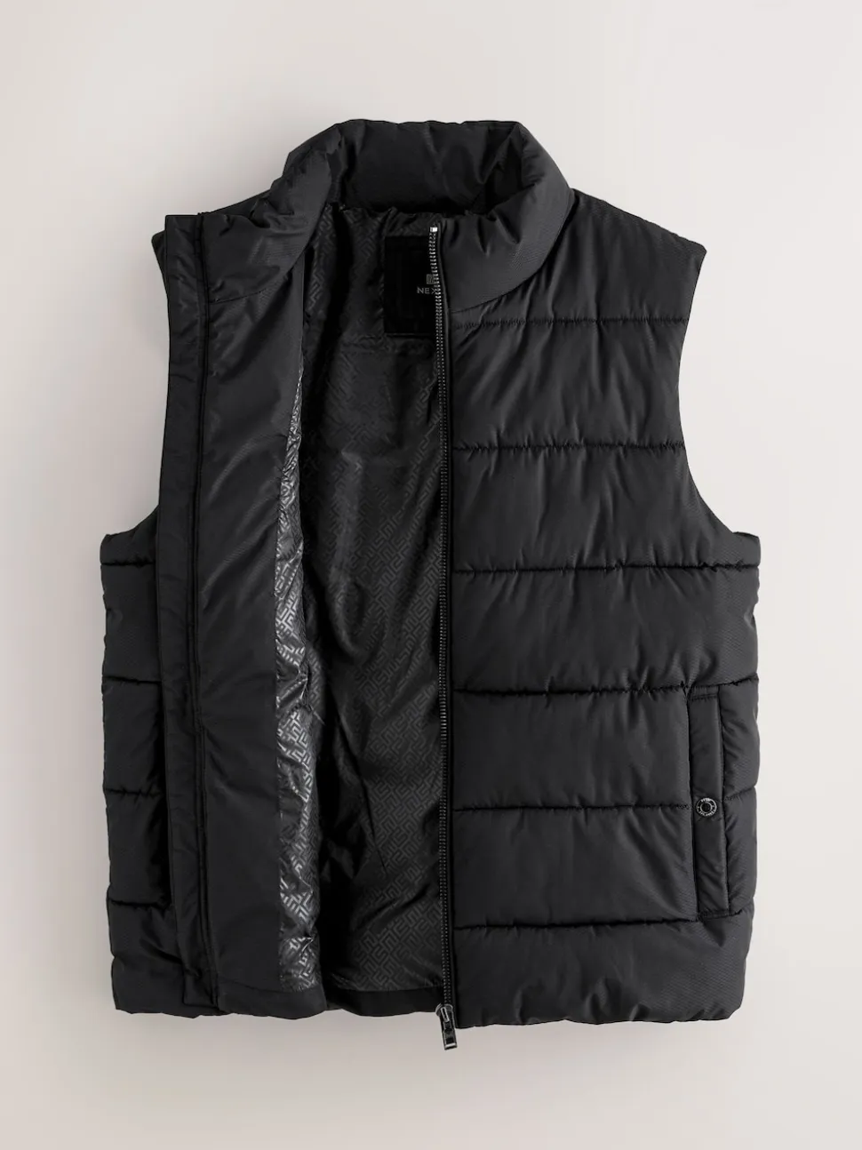 Black N.Premium Textured Premium Parka Jacket
