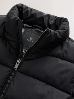 Black N.Premium Textured Premium Parka Jacket